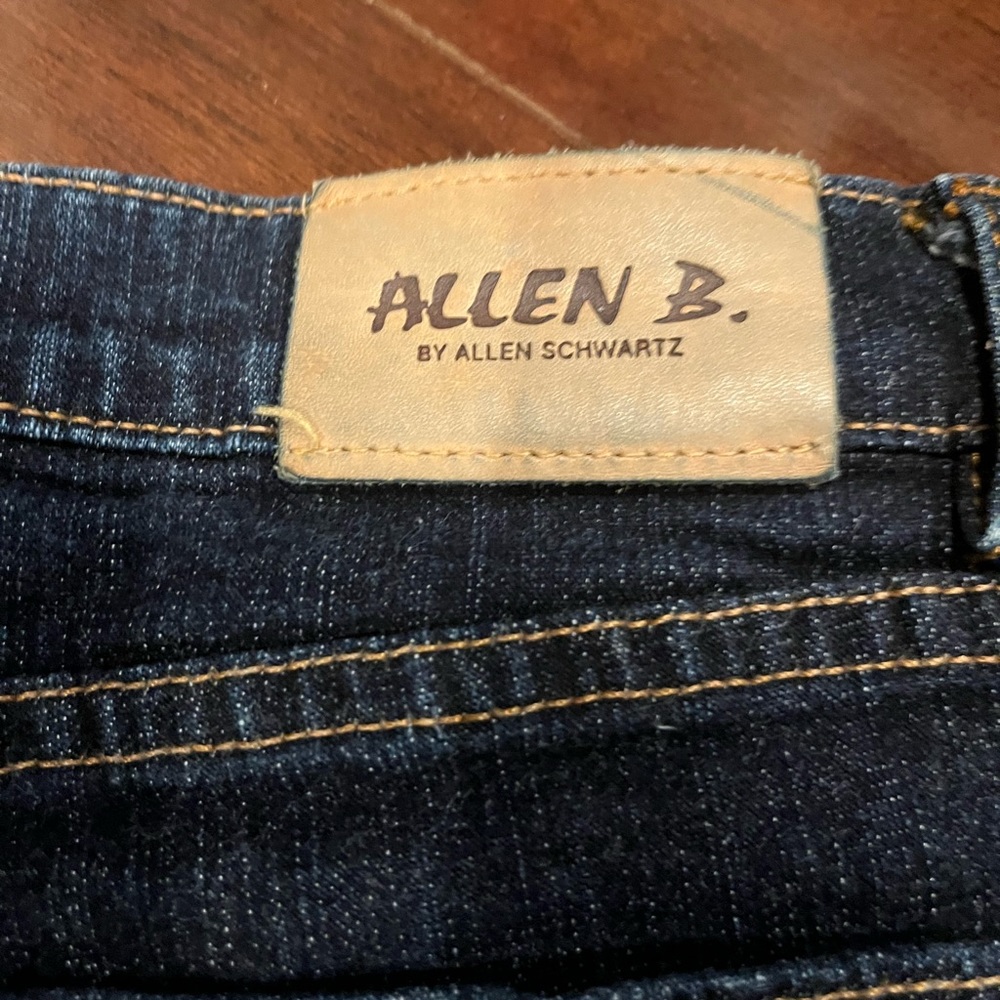 Allen B. by Allen Schwartz Dark Wash Bootcut Jeans with Star & Teal Studs - Picture 4 of 6